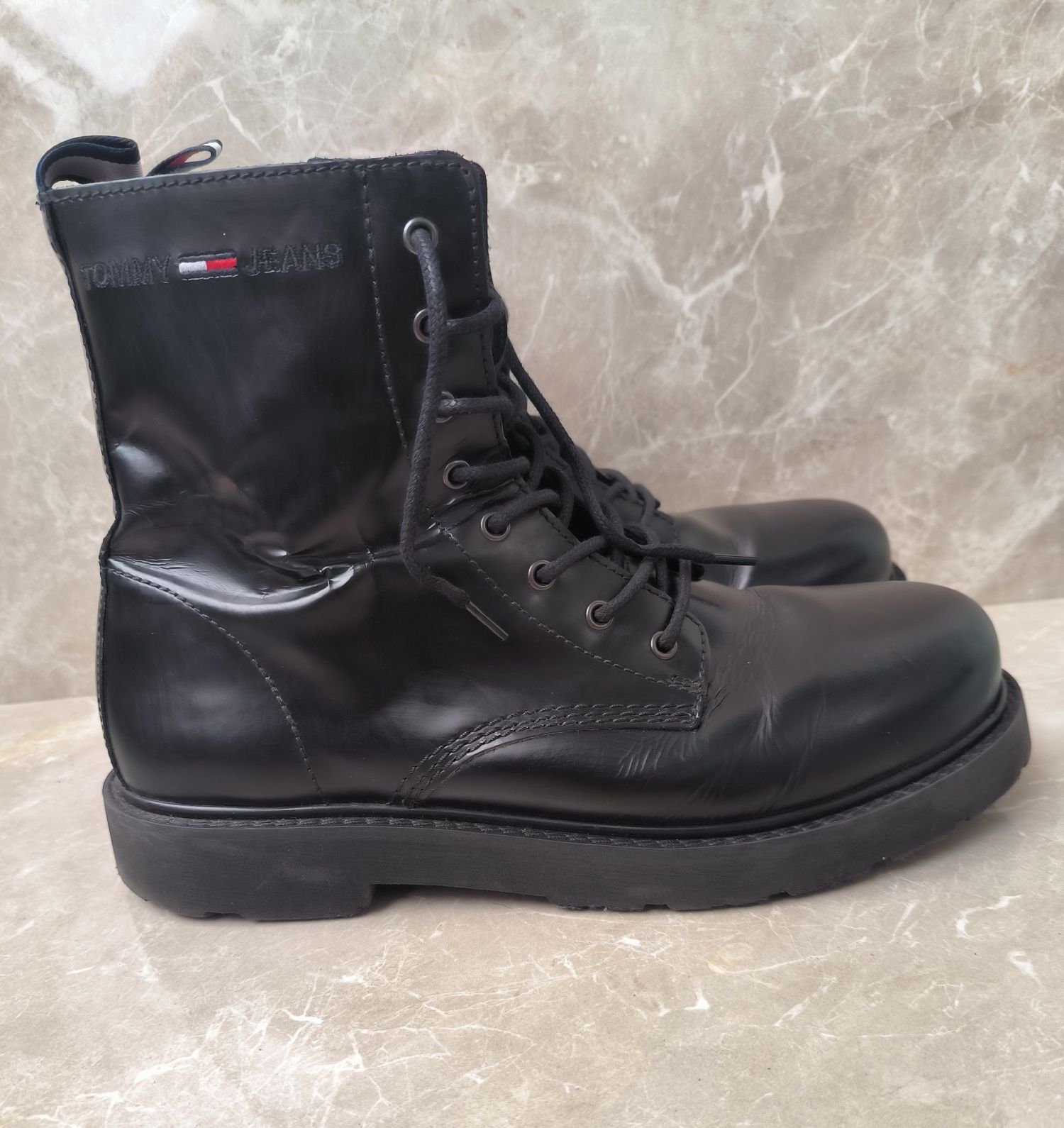 Tommy Hilfiger  leather boots mens номер 44