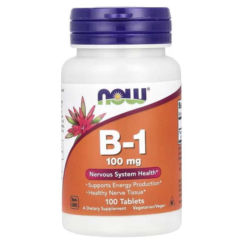 NOW Foods Now L-Ornithine L-орнитин B1  B100 Б1 Б100 B-1 B-100