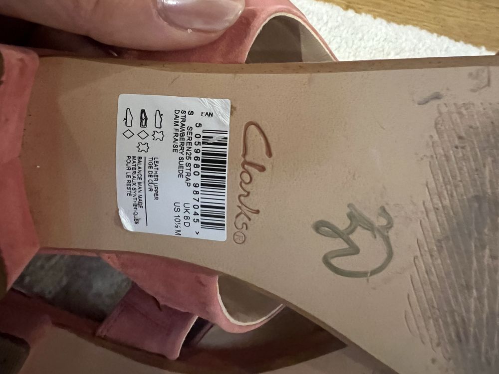 Дамски сандали Clarks, нови,размер 41
