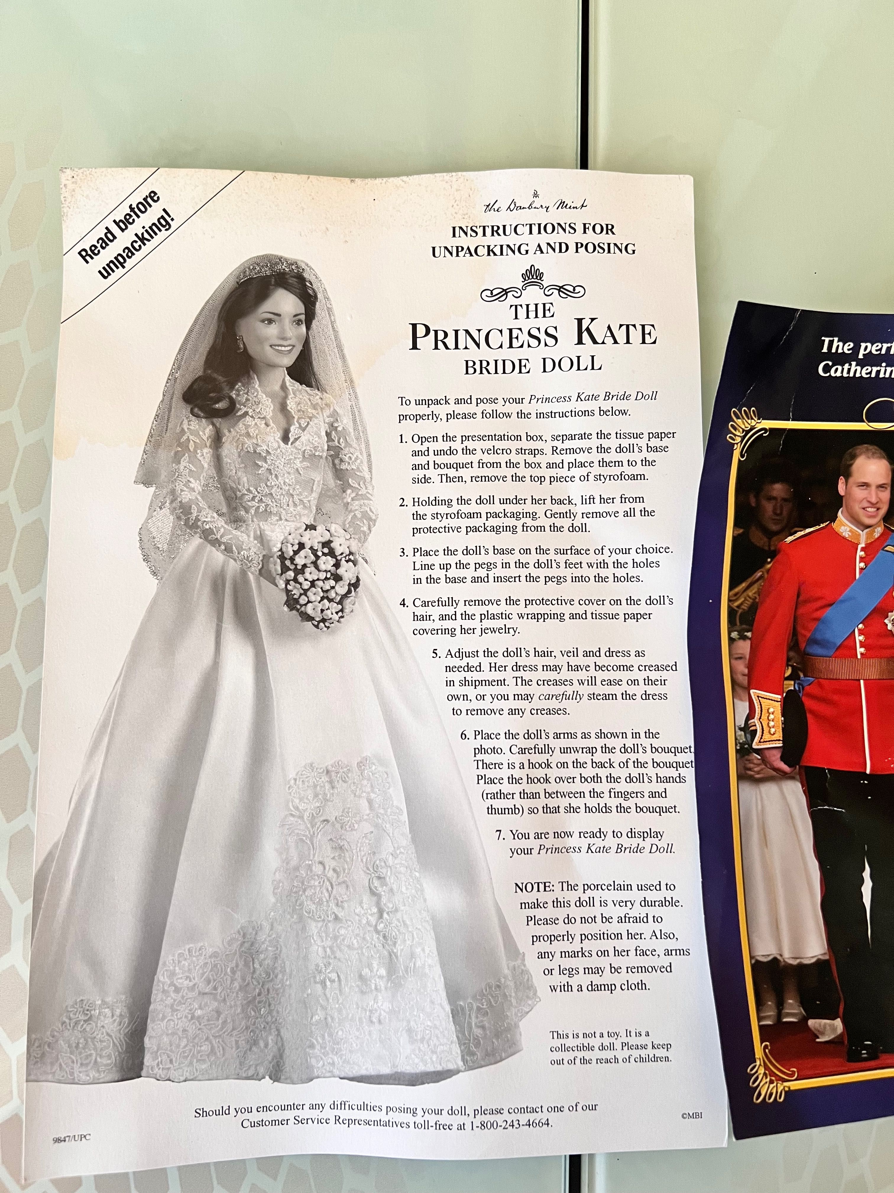 Danbury Mint , The Princess Kate Bride Doll