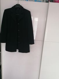 Черно класическо кашмирено палто