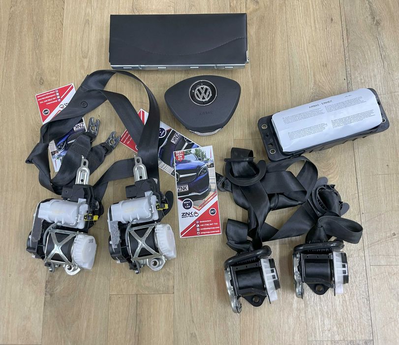 VW Golf 7 - kit airbag volan pasager genunchi - set centuri PRESAFE