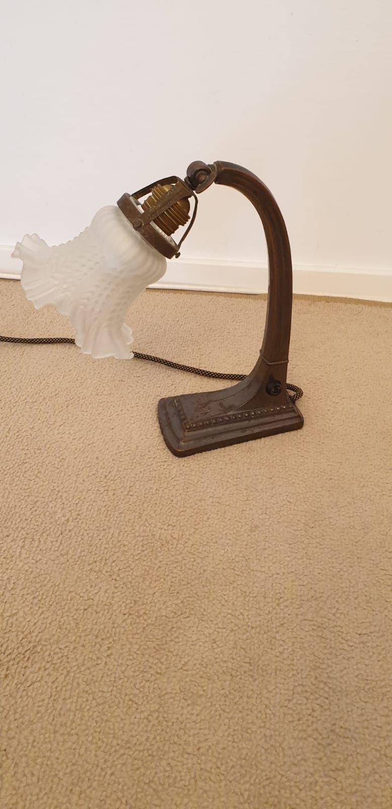 Lampa veioza vintage colectie Franța Art Nouveau 1890 - 1920