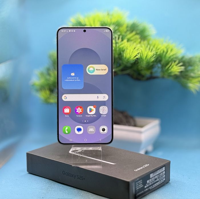 ГАРАНЦИОНЕН!!! Samsung Galaxy S25+, 12GB RAM, 512GB, 5G, Silver Shadow