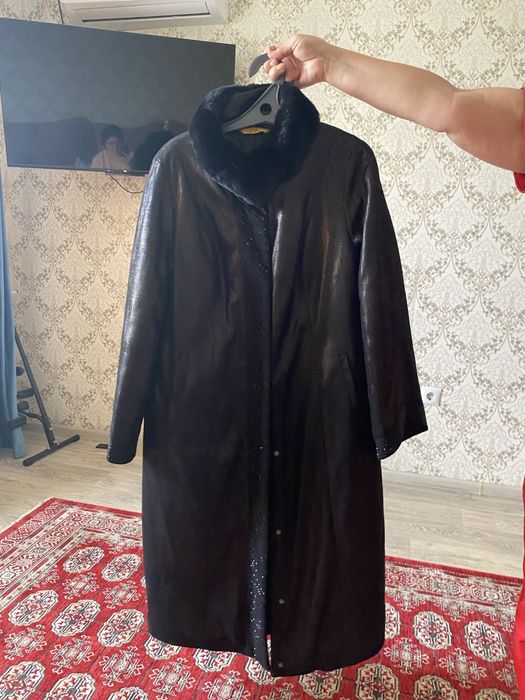 стеганное пальто