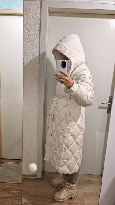 Водоустойчиво бяло яке-елек