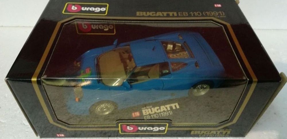 Bugatti EB110 (1991)
Scara 1:18
Bburago

Pozele reflectă realitatea. S