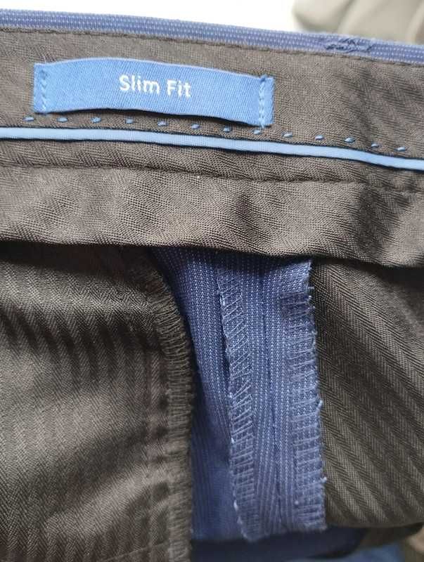 Pantaloni bleumarin de costum Angelo Litrico