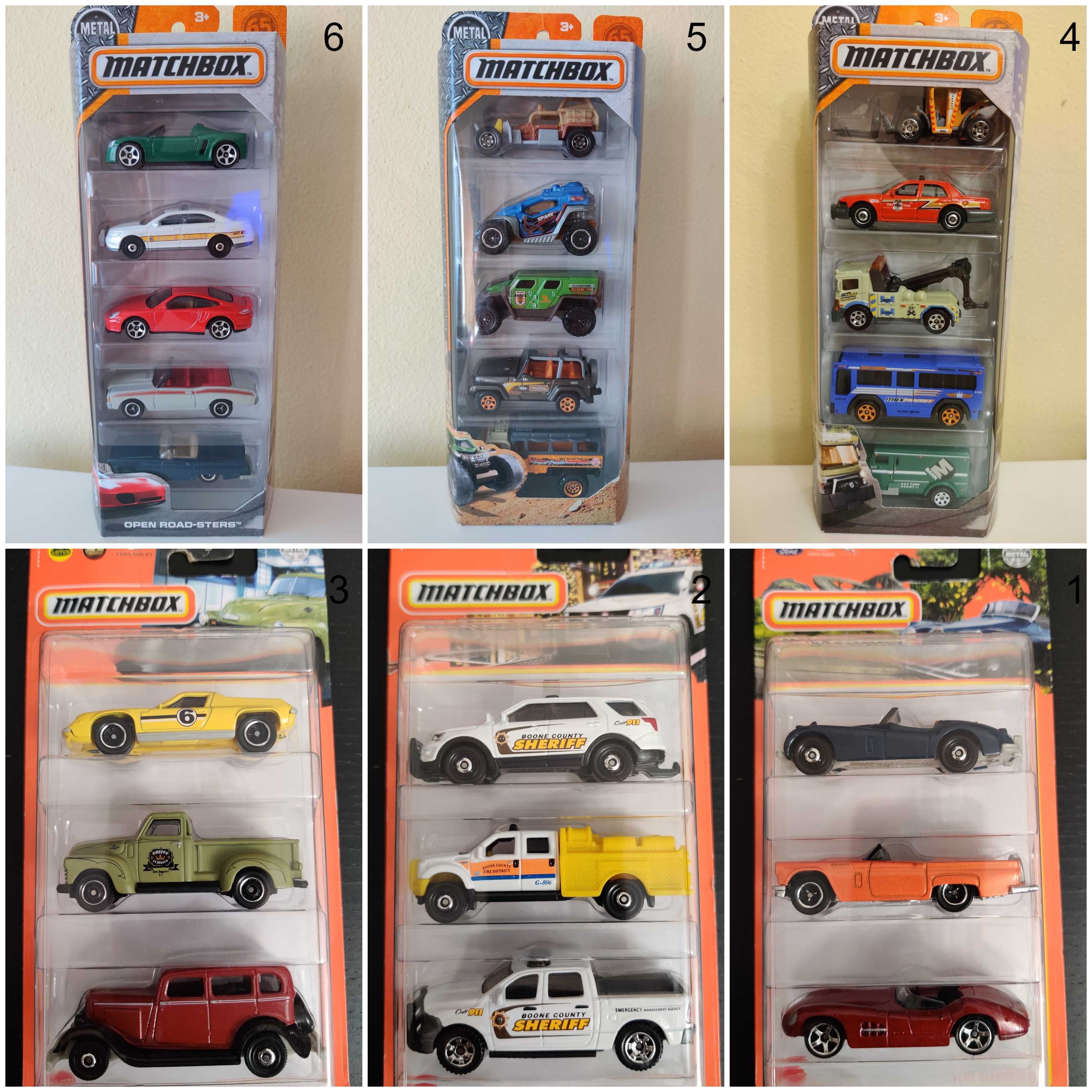 5 Pack Метални колички Hot Wheels и Matchbox сетове от по 3 и по 5 бр.