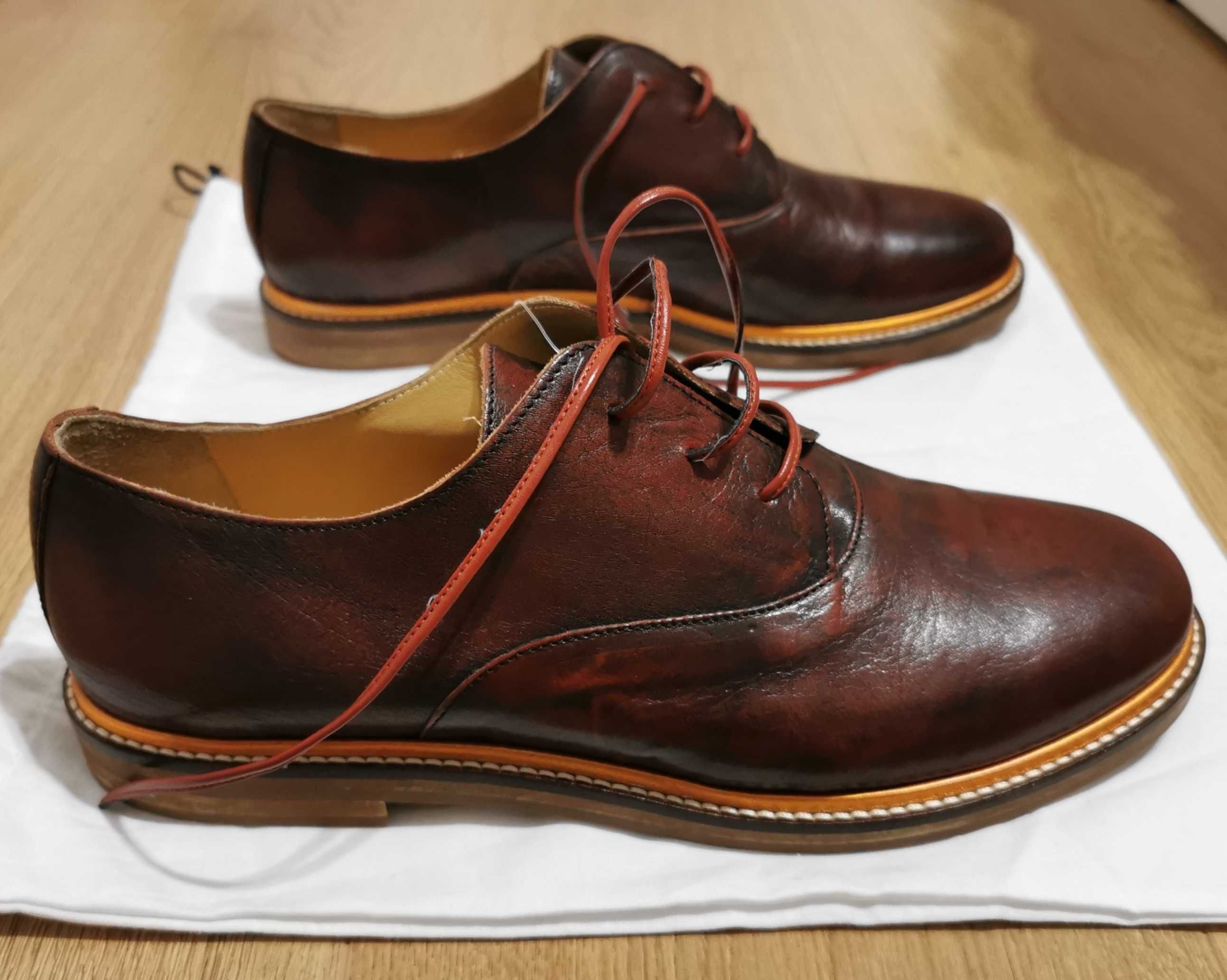 Pantofi dama Maison Margiela MM6 Dark Brown Leather 41 noi