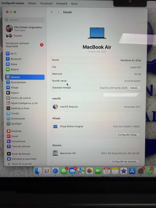 Apple MacBook Air 13inch M3 2024 16GB/512GB