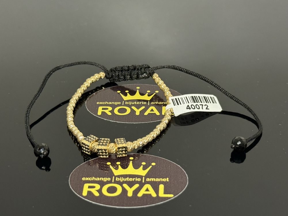 Bijuteria ROYAL : Bratara AUR 14K snur bile / 6.18 GR