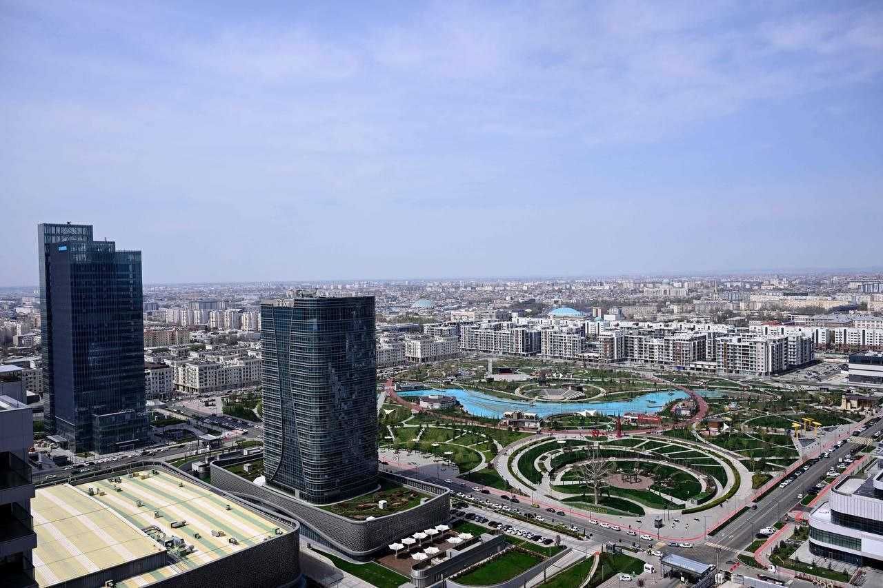 Tashkent City "Nest One" 3ком 19этаж Вид из окон на Центральный