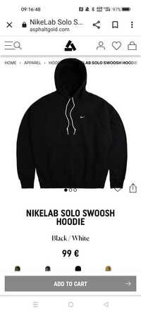 NikeLab Swoosh hoodie hanorac bumbac gros tech fleece 
Hanorac nou nik