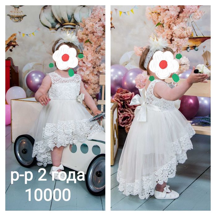 Нарядные платья и юбочка на девочку 1-2 года разные от 2тыс