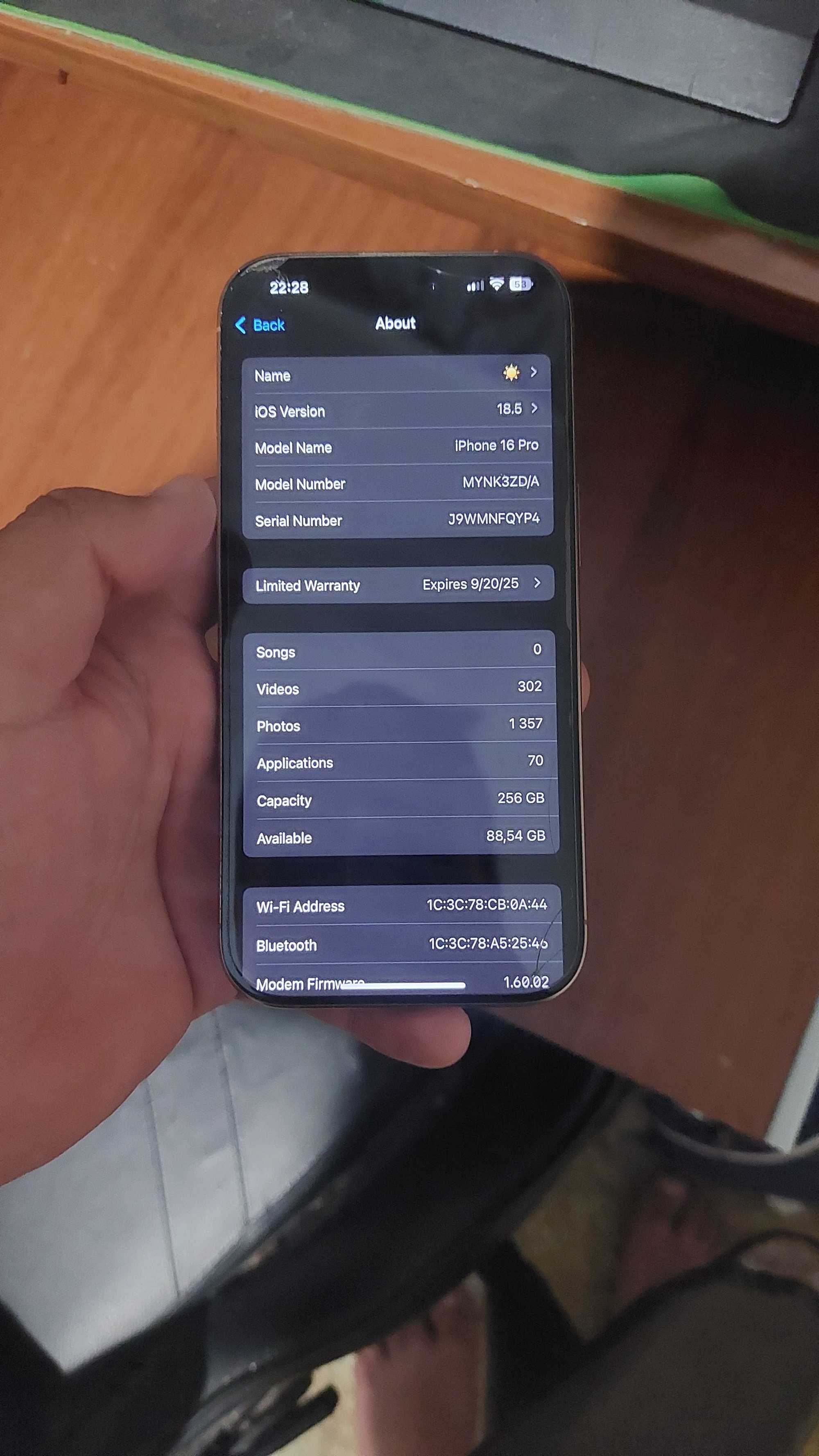 Iphone 16 pro 256gb