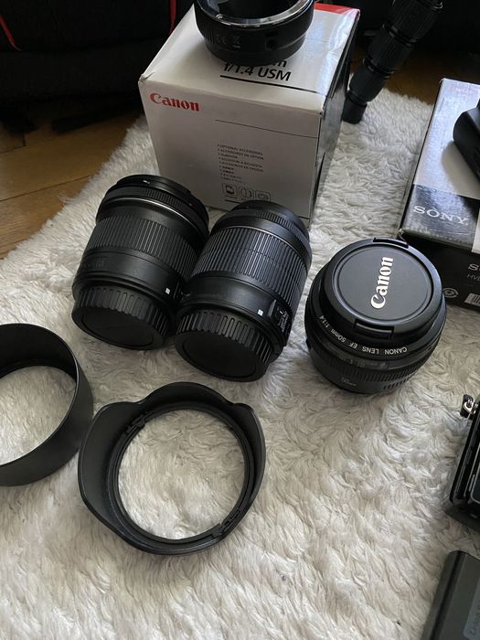 Sony A7s Mirrorless Body, Canon 50mm f1.4, Sony HVL-F20M