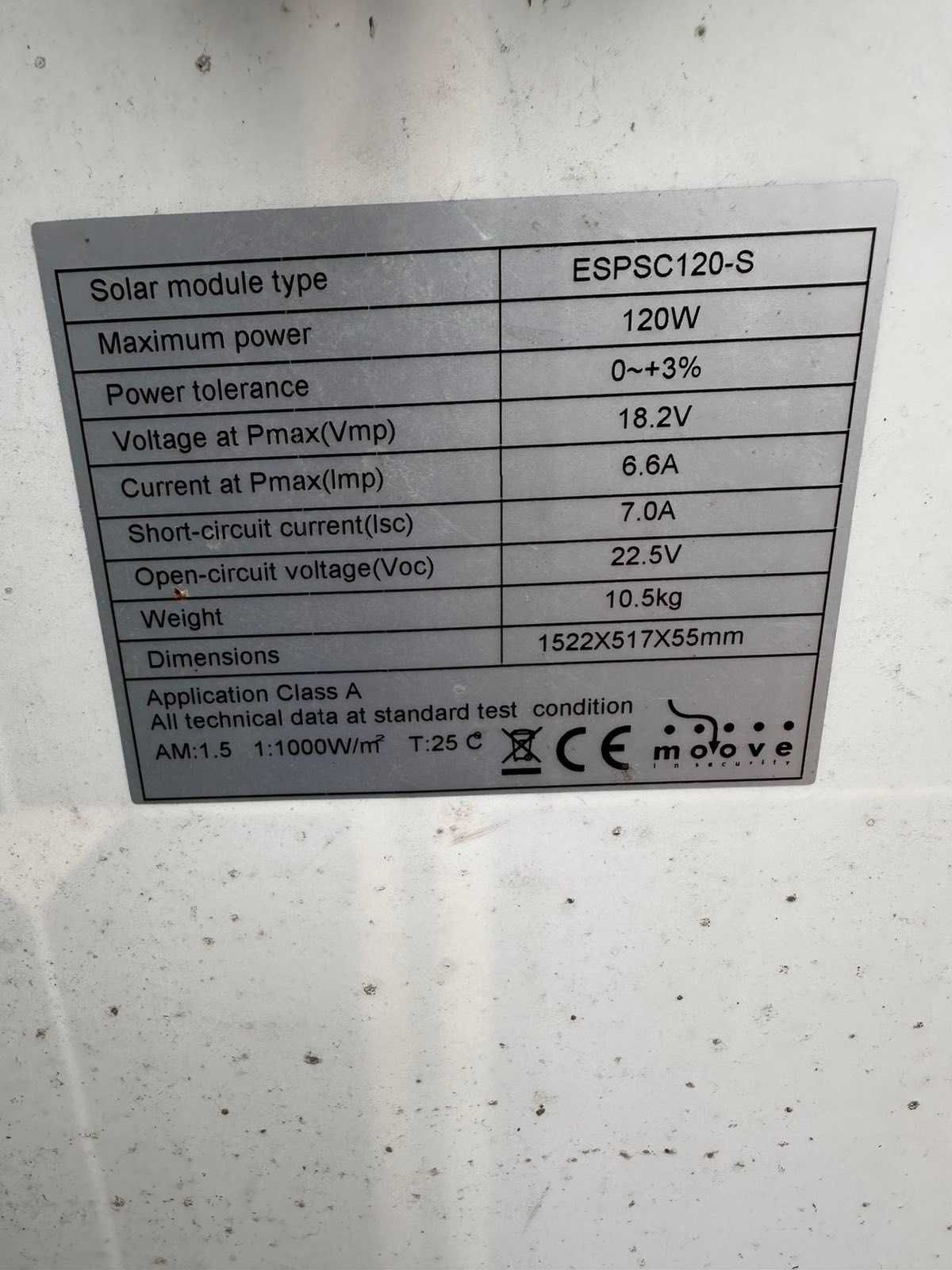 Продава се соларен панел 120W – ESPSC120-S