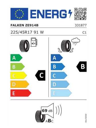 Set 4 Anvelope Vara Falken Ziex ZE914B ECORUN 225/45 R17