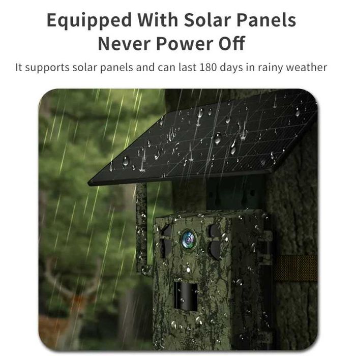 4G Ловна Камера - снимки и наблюдаване на живо - с 6 батерии и солар