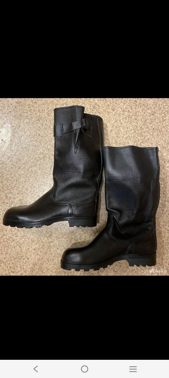 Сапоги кирзовые и полусапоги зимние