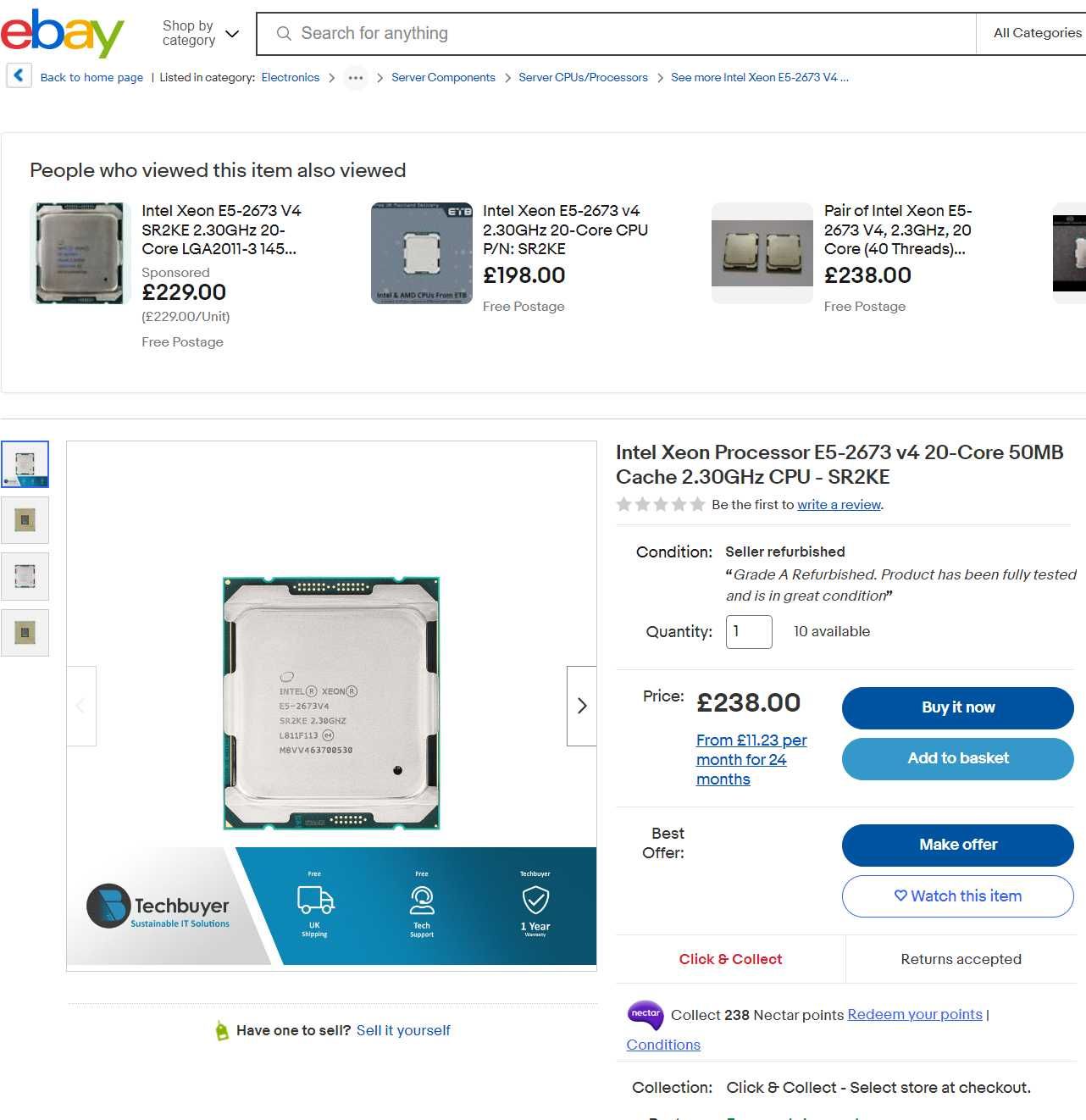 Intel Xeon E5-2673 v4