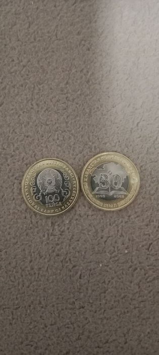 Продам монету100тг 2025года к 30летн.