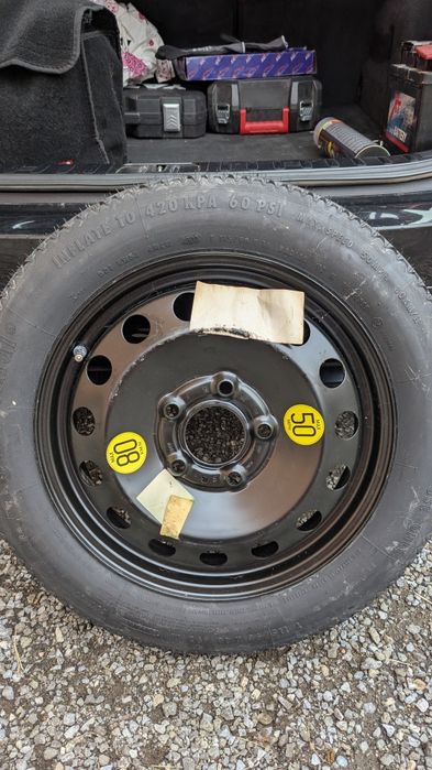 Roată rezerva BMW , 5x120 , 115 / 90  R16 , nouă nefolosită