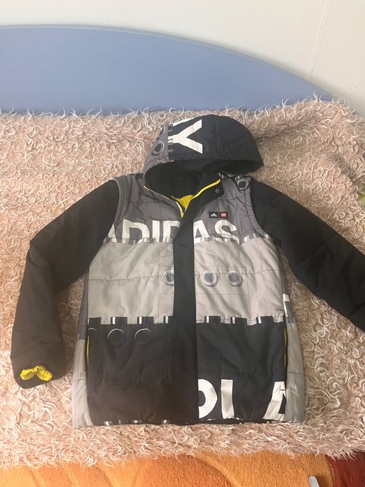 Сиво черно яке LEGO adidas 11-12 год
