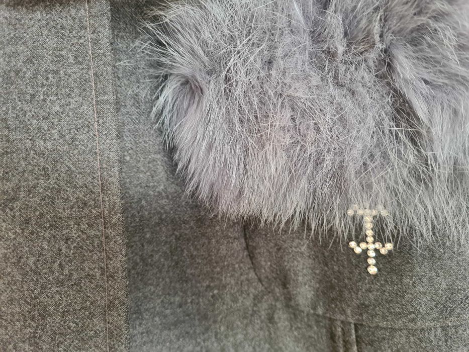 Дамско палто с косъм от лисица Collection Ka Bo
