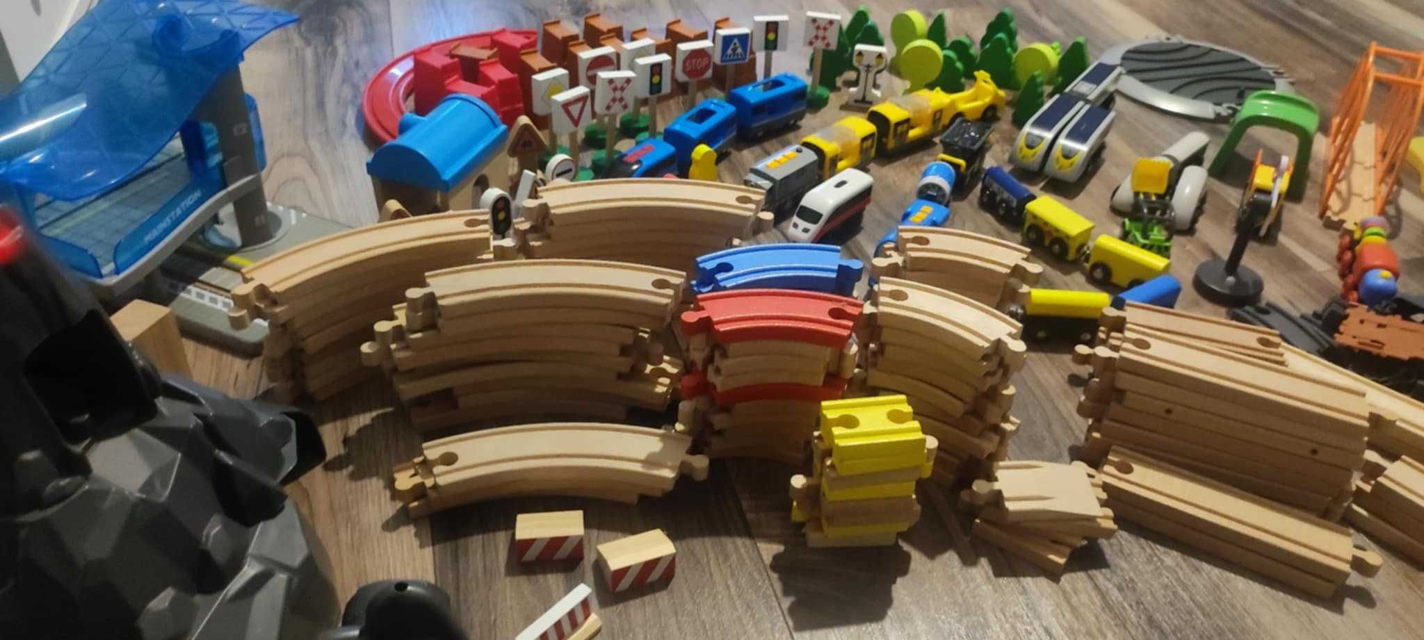 Sine tren de lemn Ikea, Lidl etc, plus trenuri, locomotive electrice