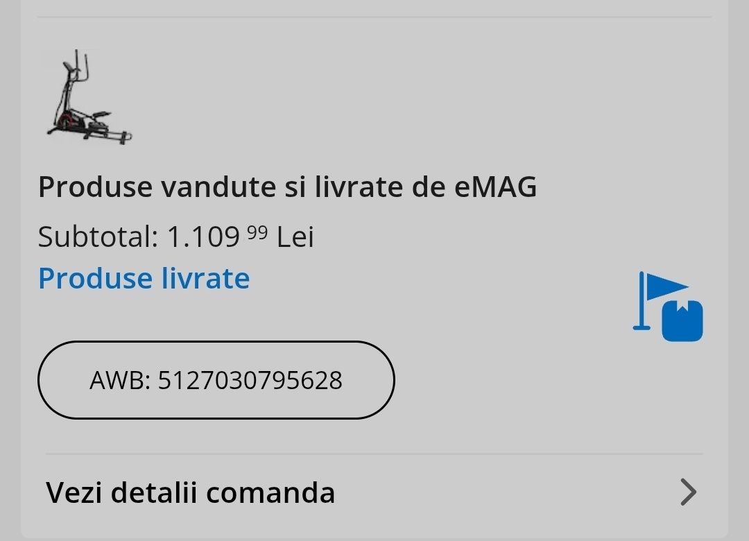 Vând bicicleta eliptica Kondition