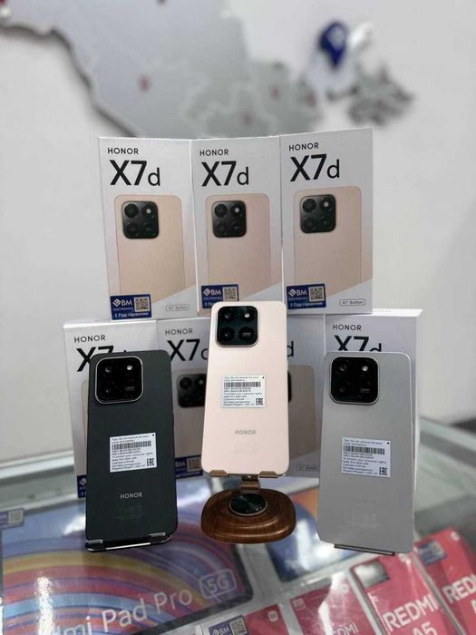 Yangi 2025  Honor x7d 6/128,8/256 gb 162$ , muddatli tolov ham mavjud