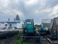 Трактор т40 с куном и прицепом