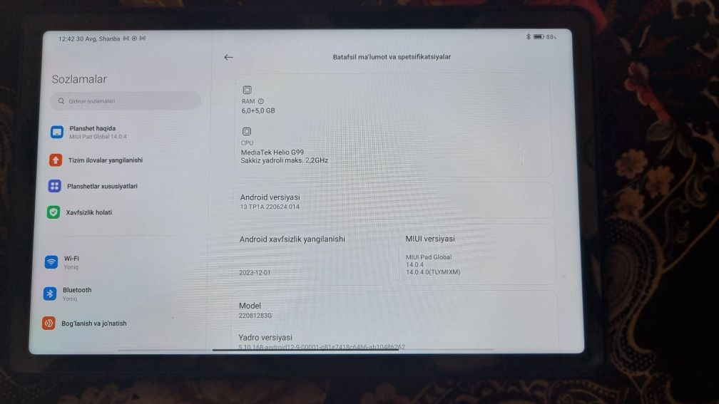 Planshet Redmi Pad 11/128 gb grey