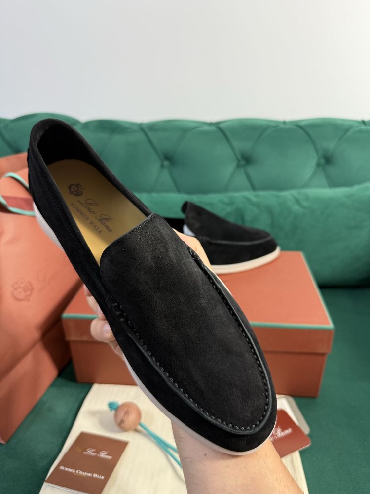 Mocasini Loro Piana piele naturala 100% Full Box colectie noua