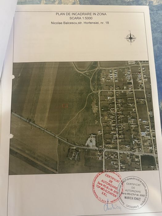 Teren vanzare intravilan cu toate utilitatile la poartă,suprafată 600