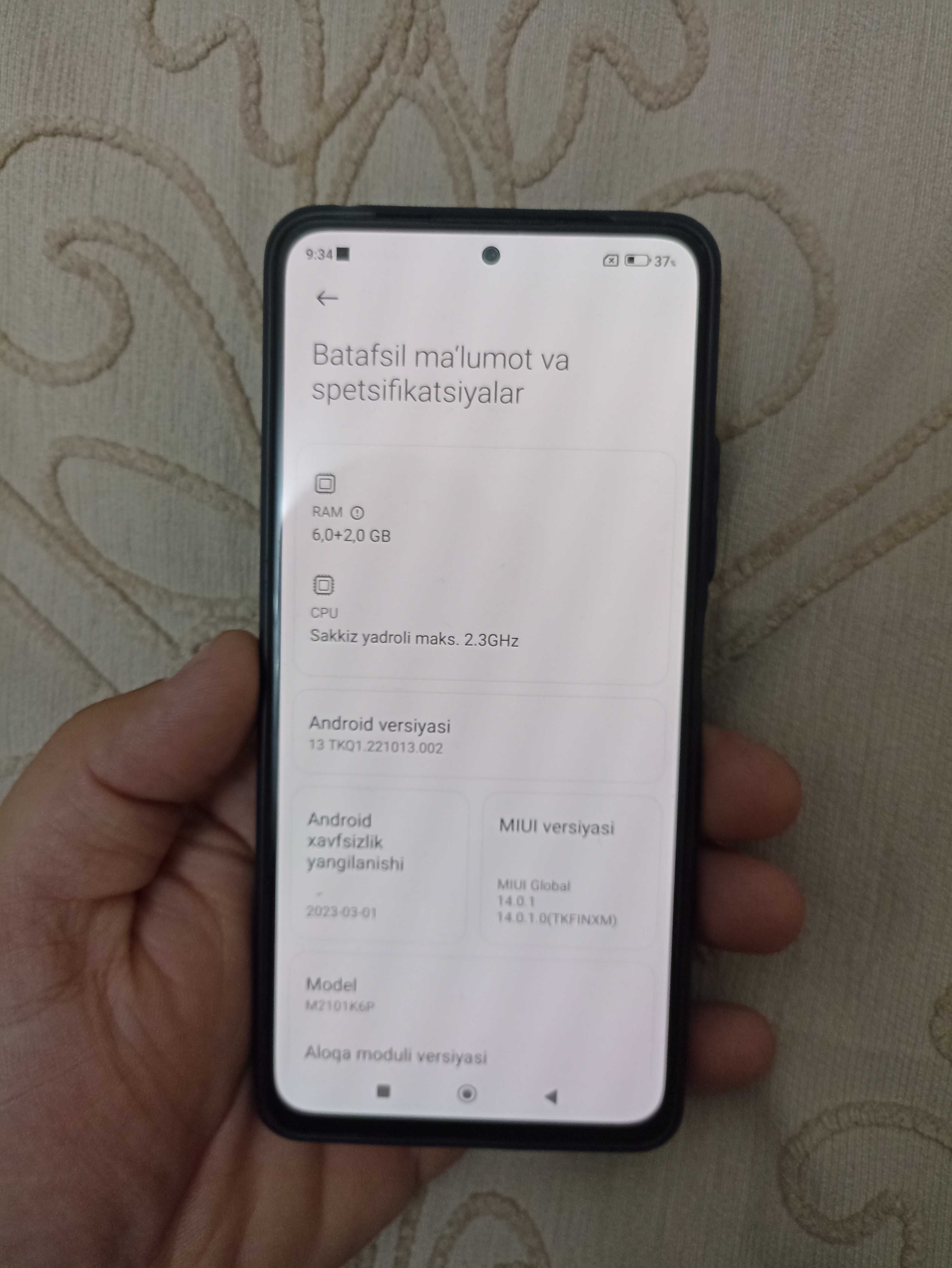 Redmi note 10 pro 6+2/128