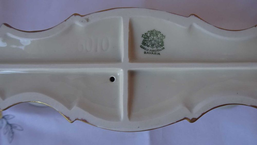 Красив винтидж свещник, Gerold Porzellan Bavaria Tettau.