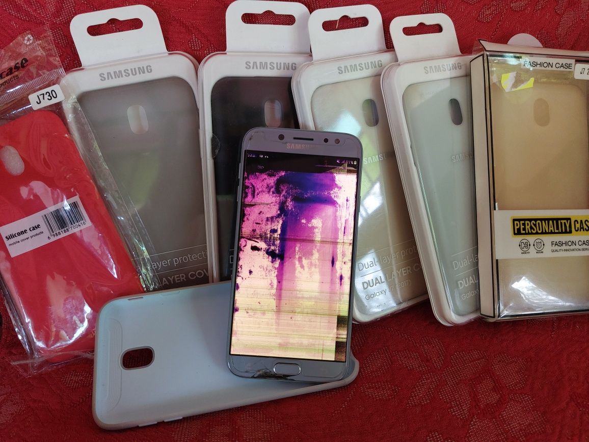 1 buc Tel Samsung J7 2017 SPART si 7 huse folosite