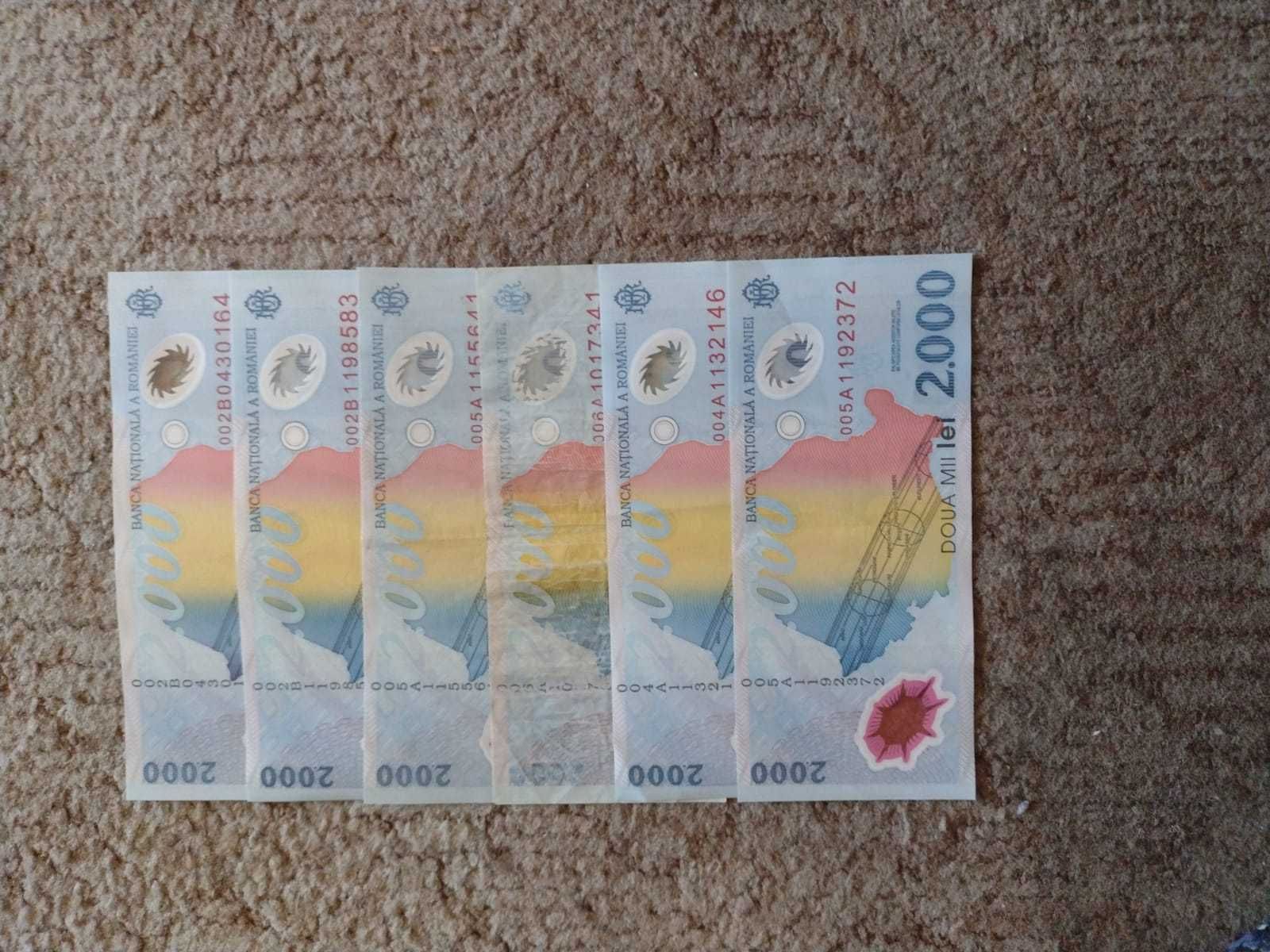 Bancnota 2000 lei eclipsa