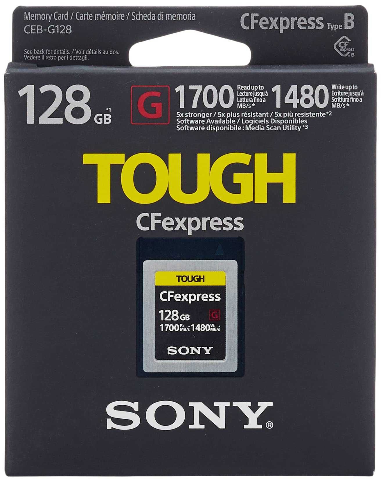 Карта памяти Sony CFexpress 128GB Type B TOUGH CEB-G128/J