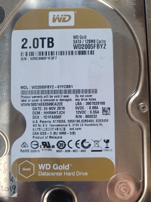 Vand 6 hard diskuri desktop 2 tera