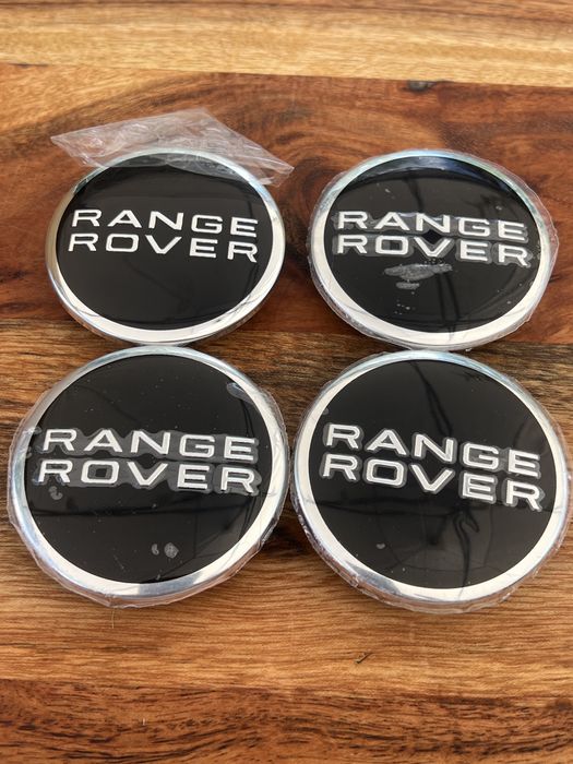 Capac capace roti centrale jante aliaj Range Rover Scris negru black