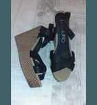 Sandale din piele cu platforma, mas 38