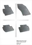 Covoare cauciuc MITSUBISHI OUTLANDER II 2006-2012