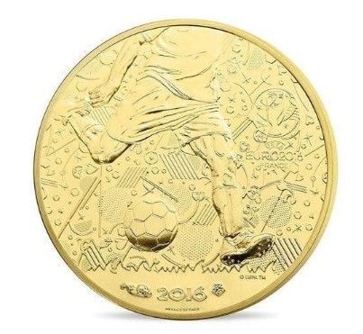 Златна и сребърна монети УЕФА ЕВРО 2016 - 100 И 10 ЕВРО