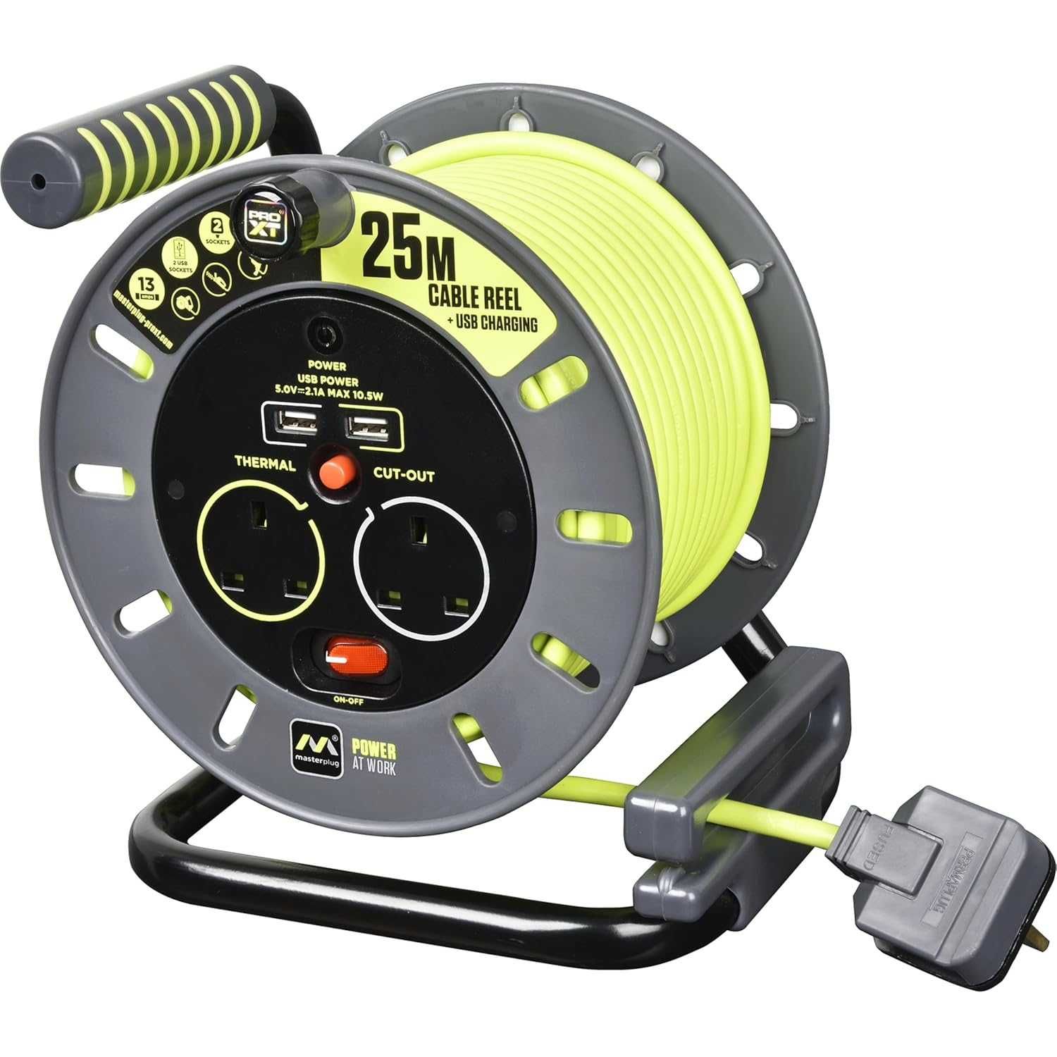 Чисто нова макара Masterplug OMU25132USL-PX Pro-XT 25 метра ...