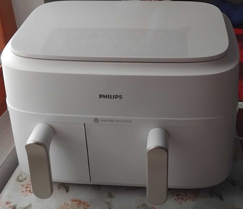 Friteuza dubla cu aer cald Philips Airfryer Seria 3000 NA353/10