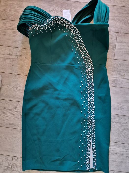 Rochiță elegantă verde smarald – mărimea 44